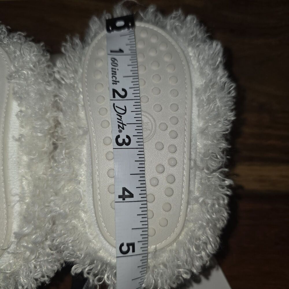 Wonder Nation Lamb Bootie Slippers Faux Fur White Pink Size 4 Animal Face - Picture 4 of 4